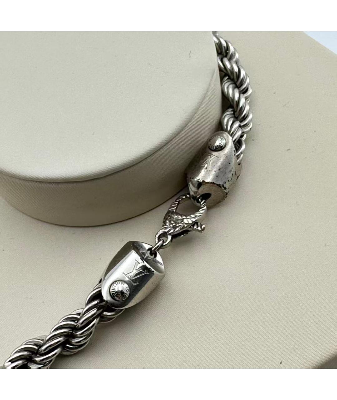 LOUIS VUITTON Серебряное металлическое колье, фото 3