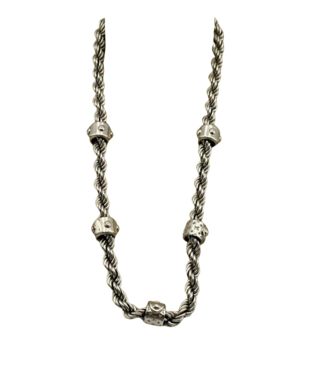 LOUIS VUITTON Серебряное металлическое колье, фото 1