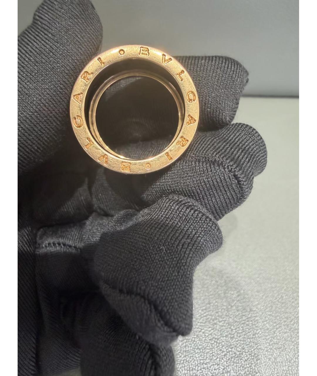 BVLGARI Черное кольцо из розового золота, фото 3