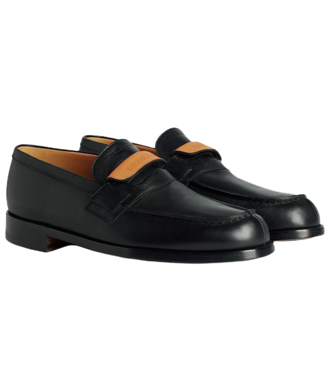 BALENCIAGA Черные кожаные лоферы, фото 3