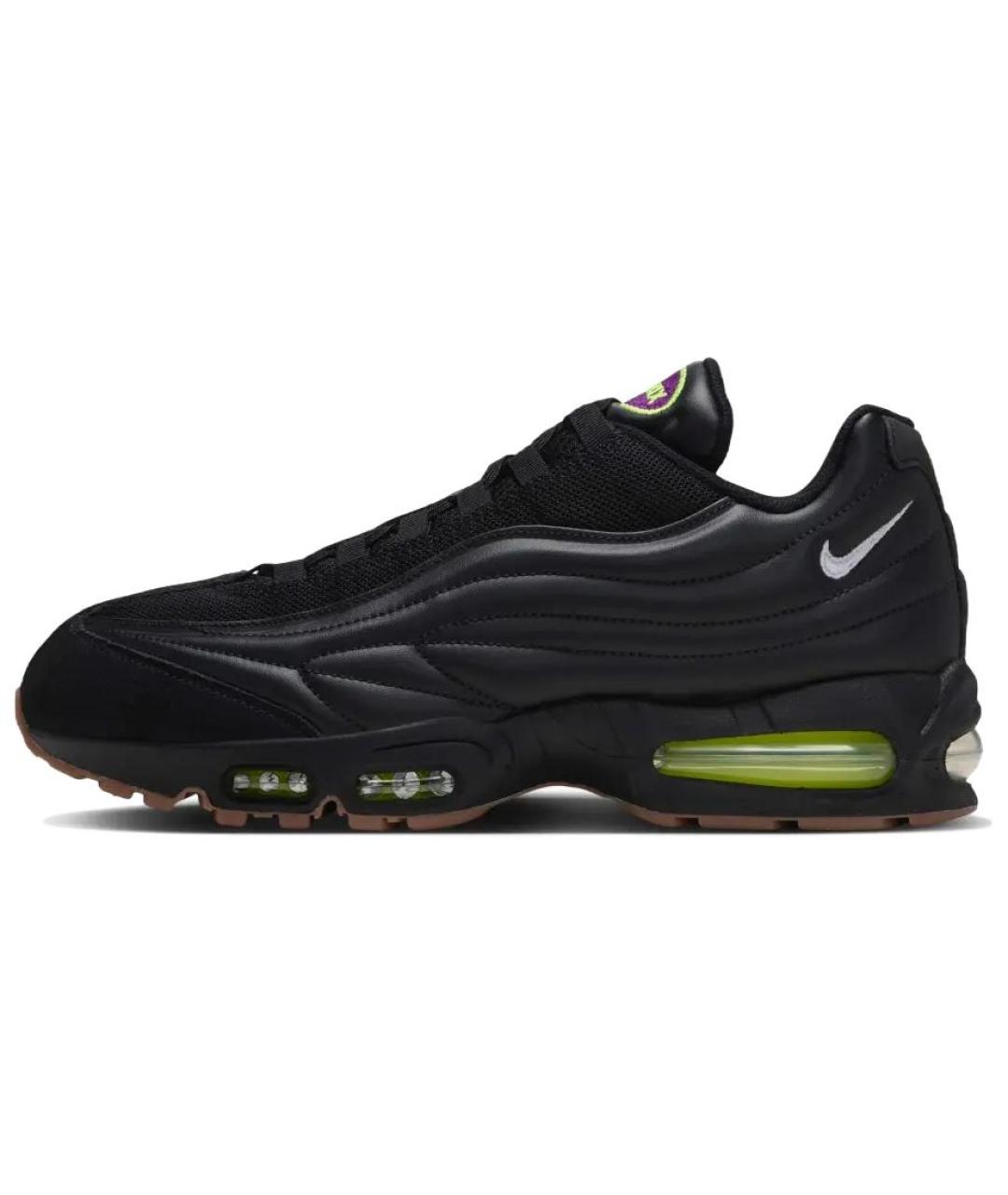 NIKE Черные кожаные кроссовки, фото 5