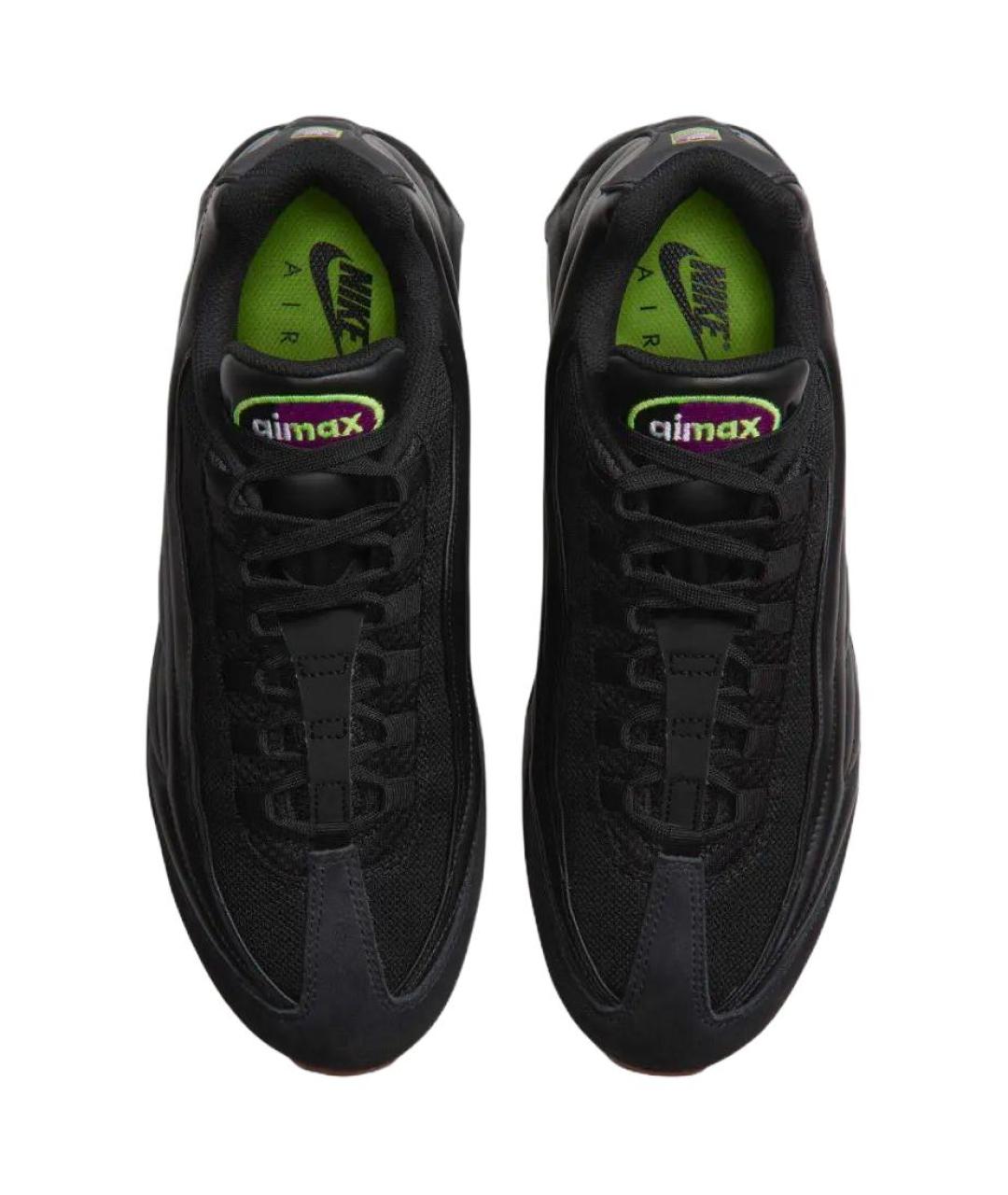 NIKE Черные кожаные кроссовки, фото 4