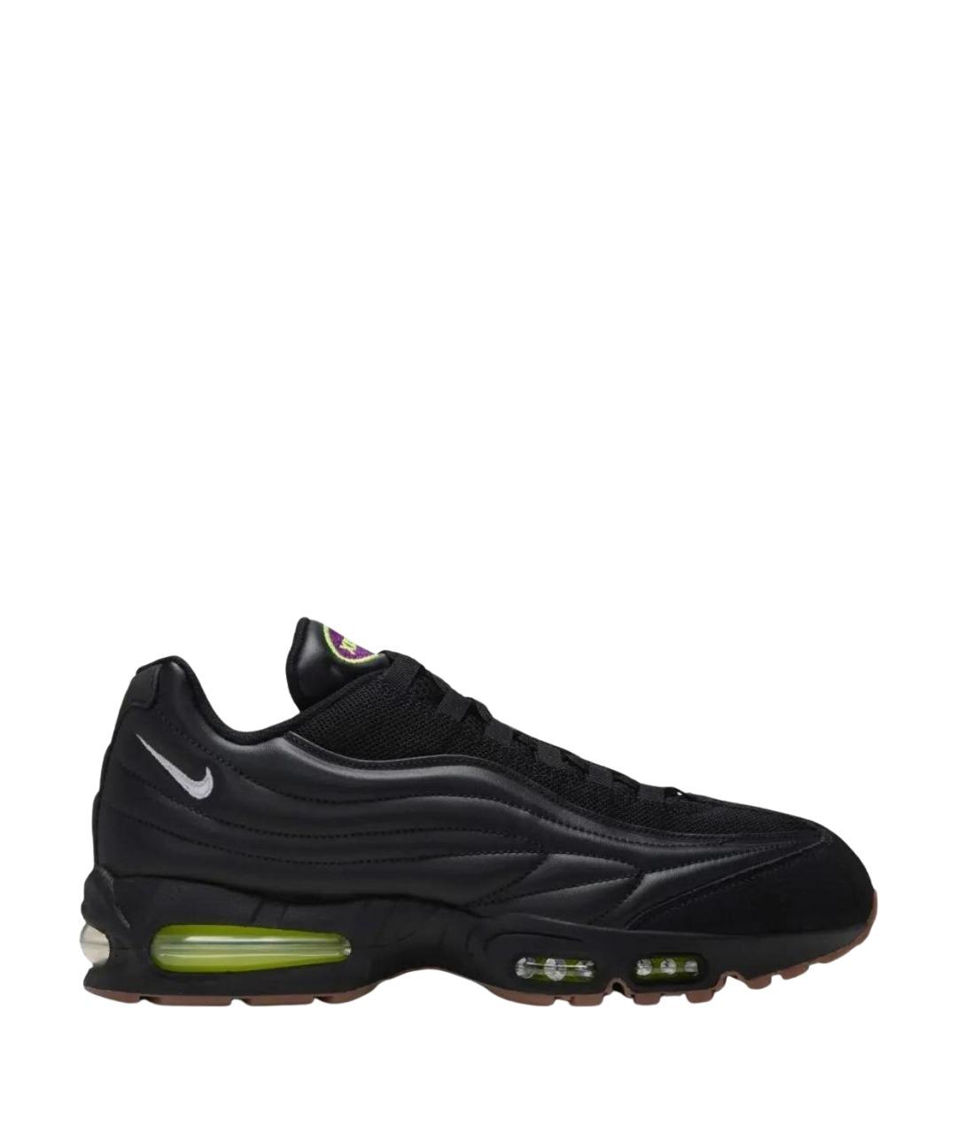 NIKE Черные кожаные кроссовки, фото 1