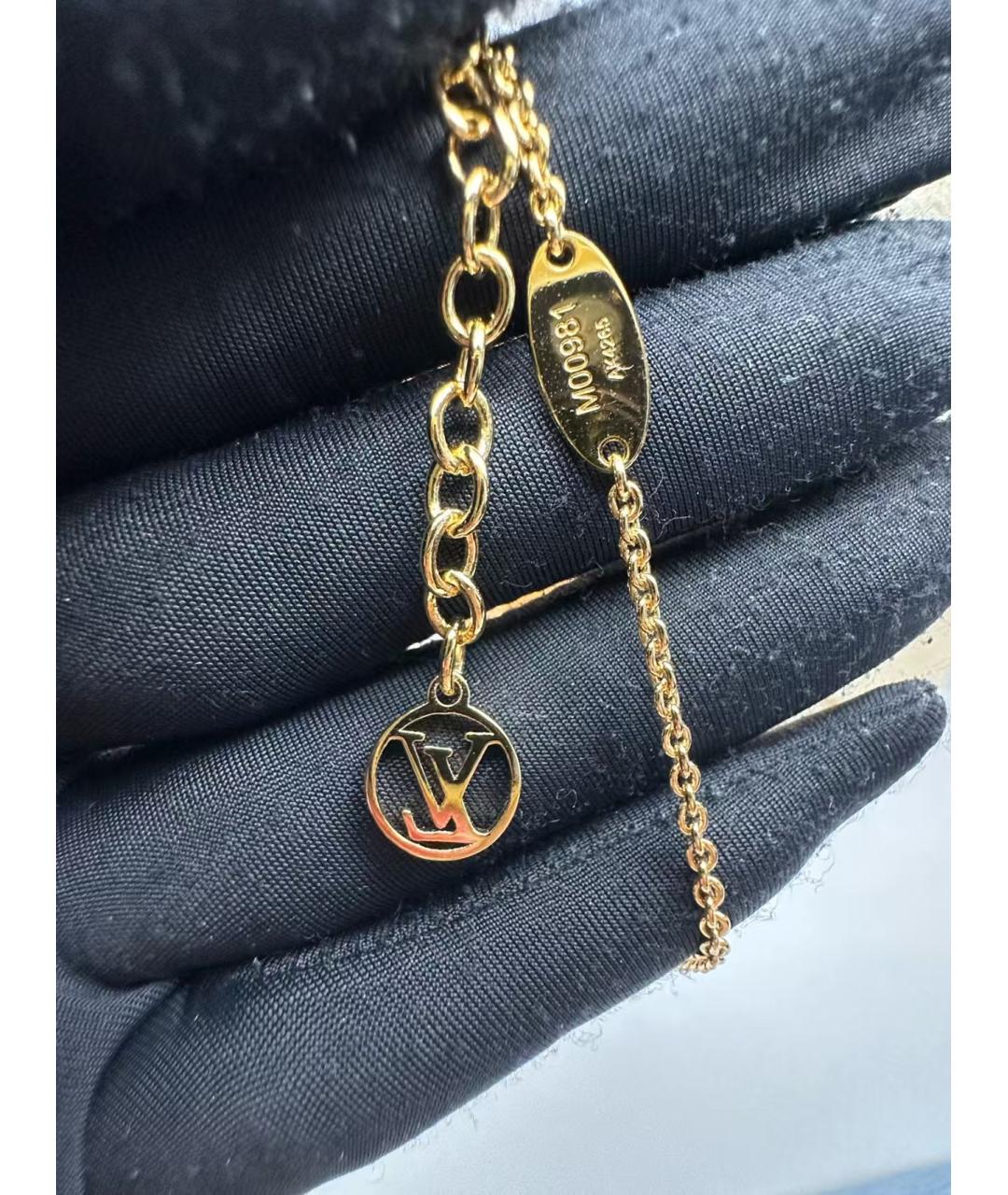 LOUIS VUITTON Золотое металлическое колье, фото 4