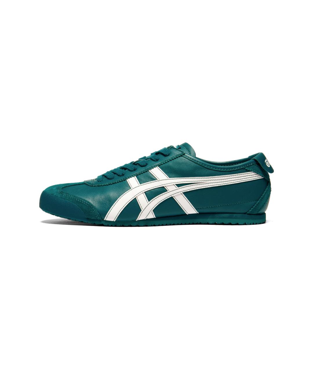 ONITSUKA TIGER Зеленые кожаные кроссовки, фото 5