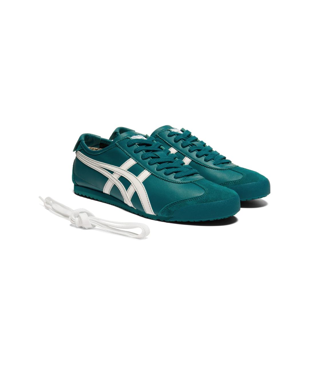 ONITSUKA TIGER Зеленые кожаные кроссовки, фото 3