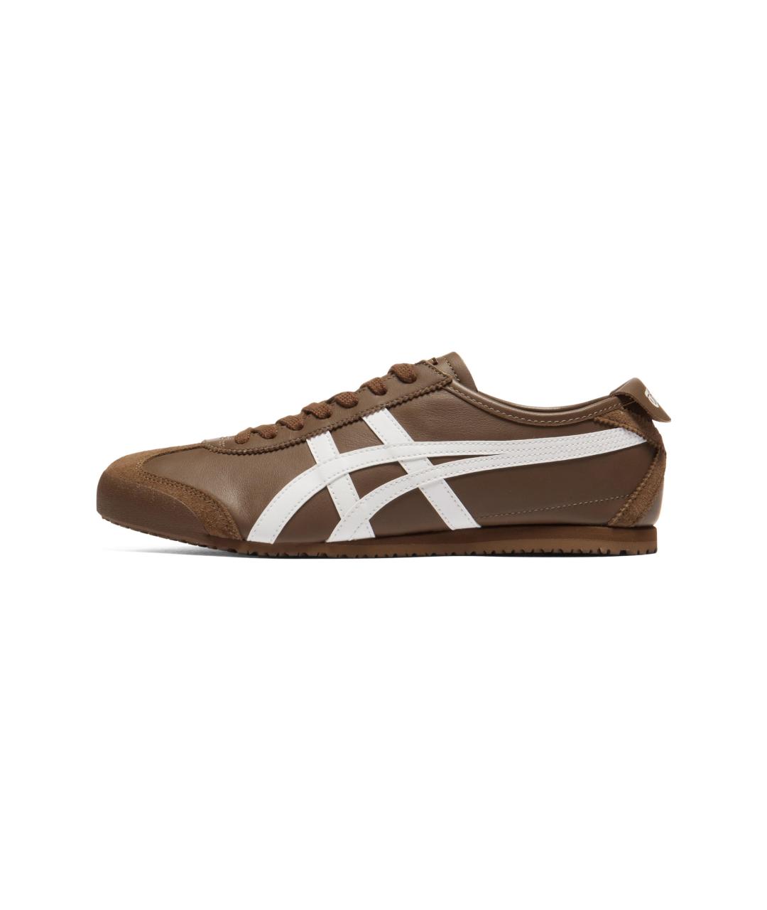ONITSUKA TIGER Коричневые кожаные кроссовки, фото 2