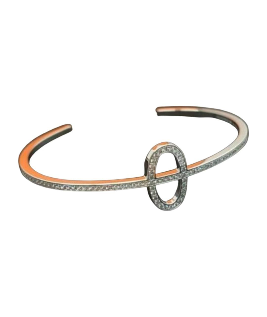 HERMES Серебряный браслет из белого золота, фото 1