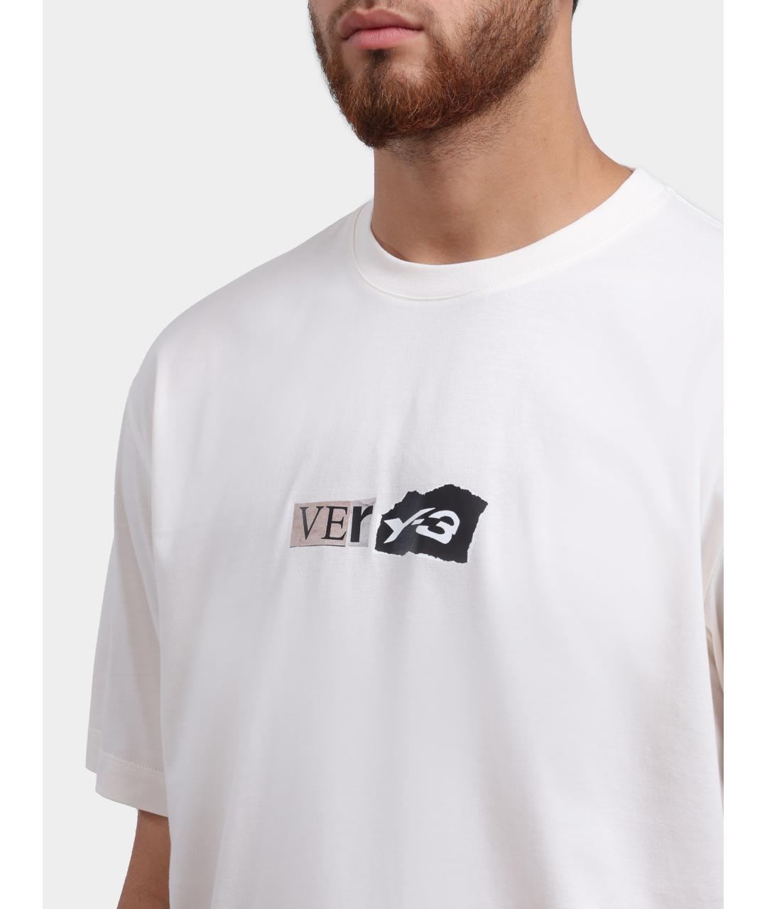 Y-3 Белая футболка, фото 4
