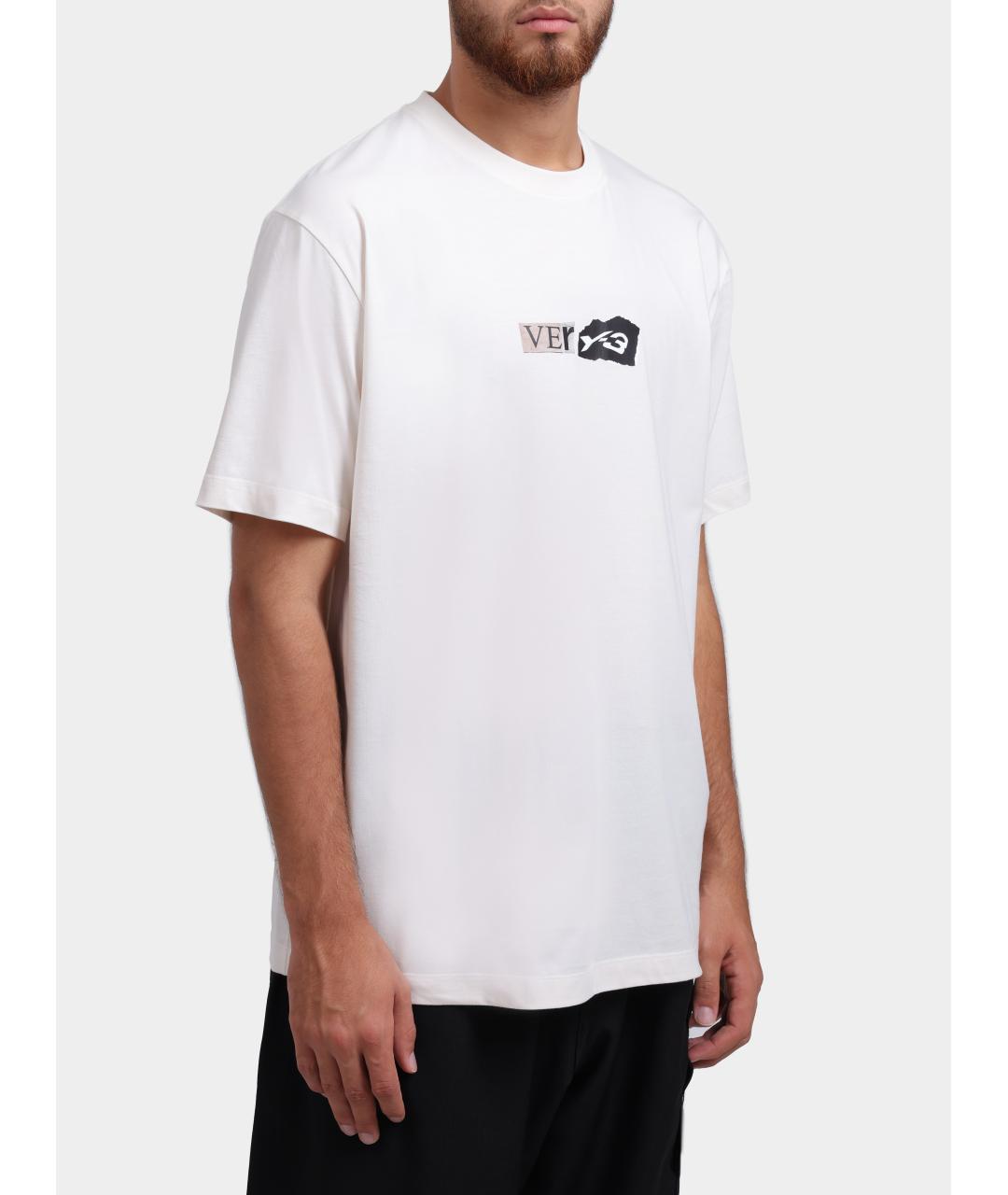Y-3 Белая футболка, фото 3