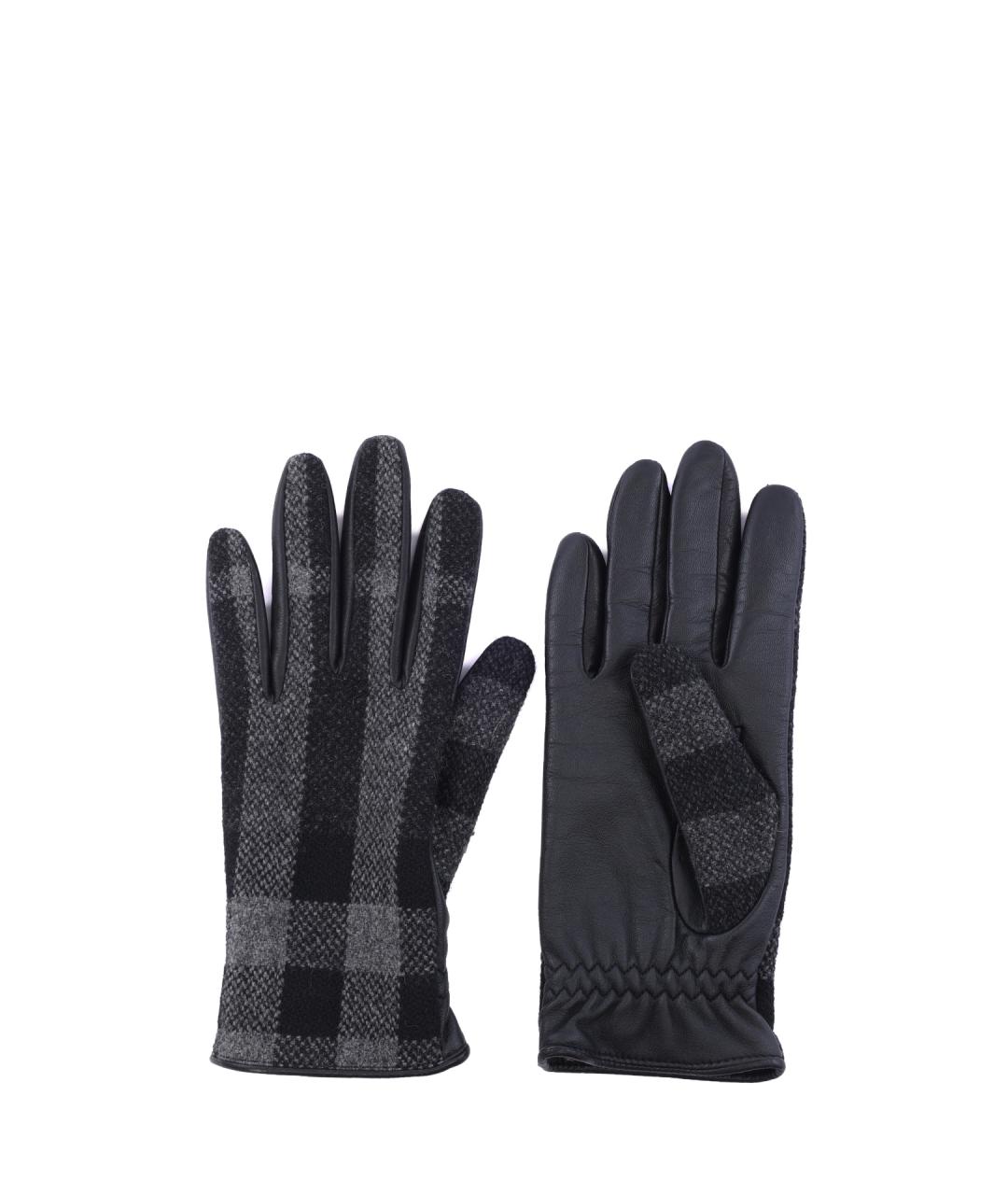 BURBERRY Черные шерстяные перчатки, фото 1