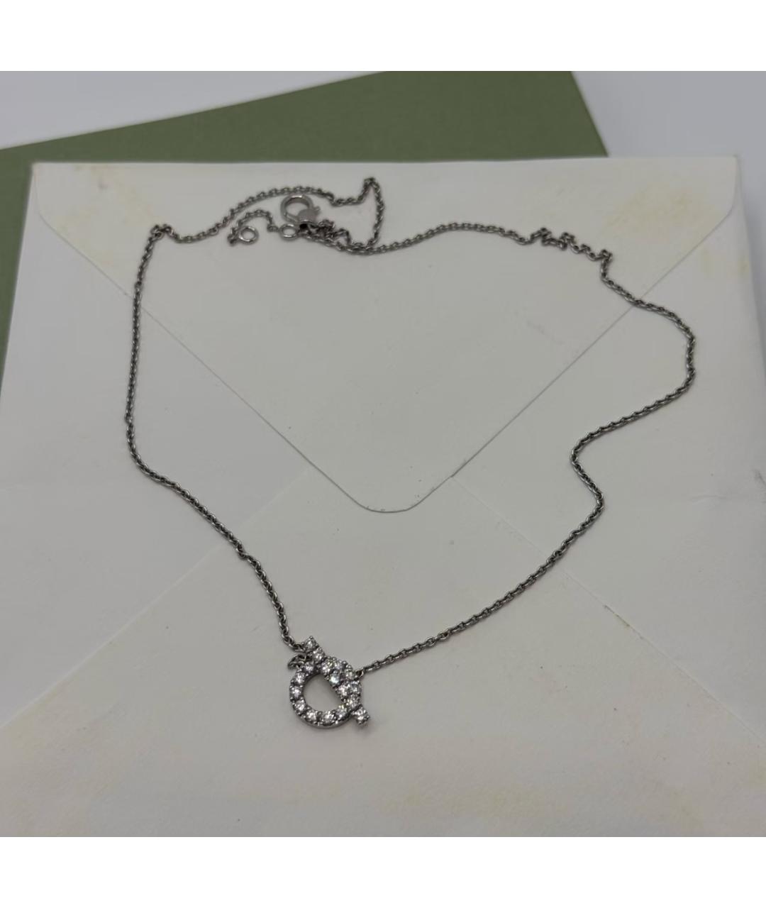 HERMES Серебряное колье из белого золота, фото 4