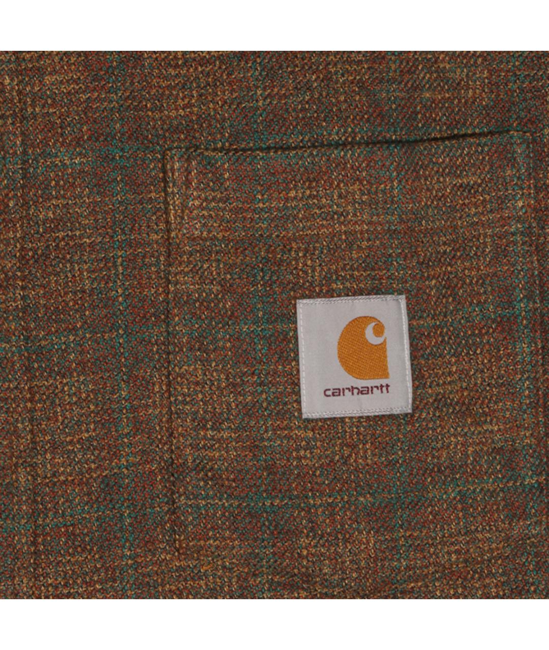 CARHARTT WIP Коричневая хлопковая кэжуал рубашка, фото 3