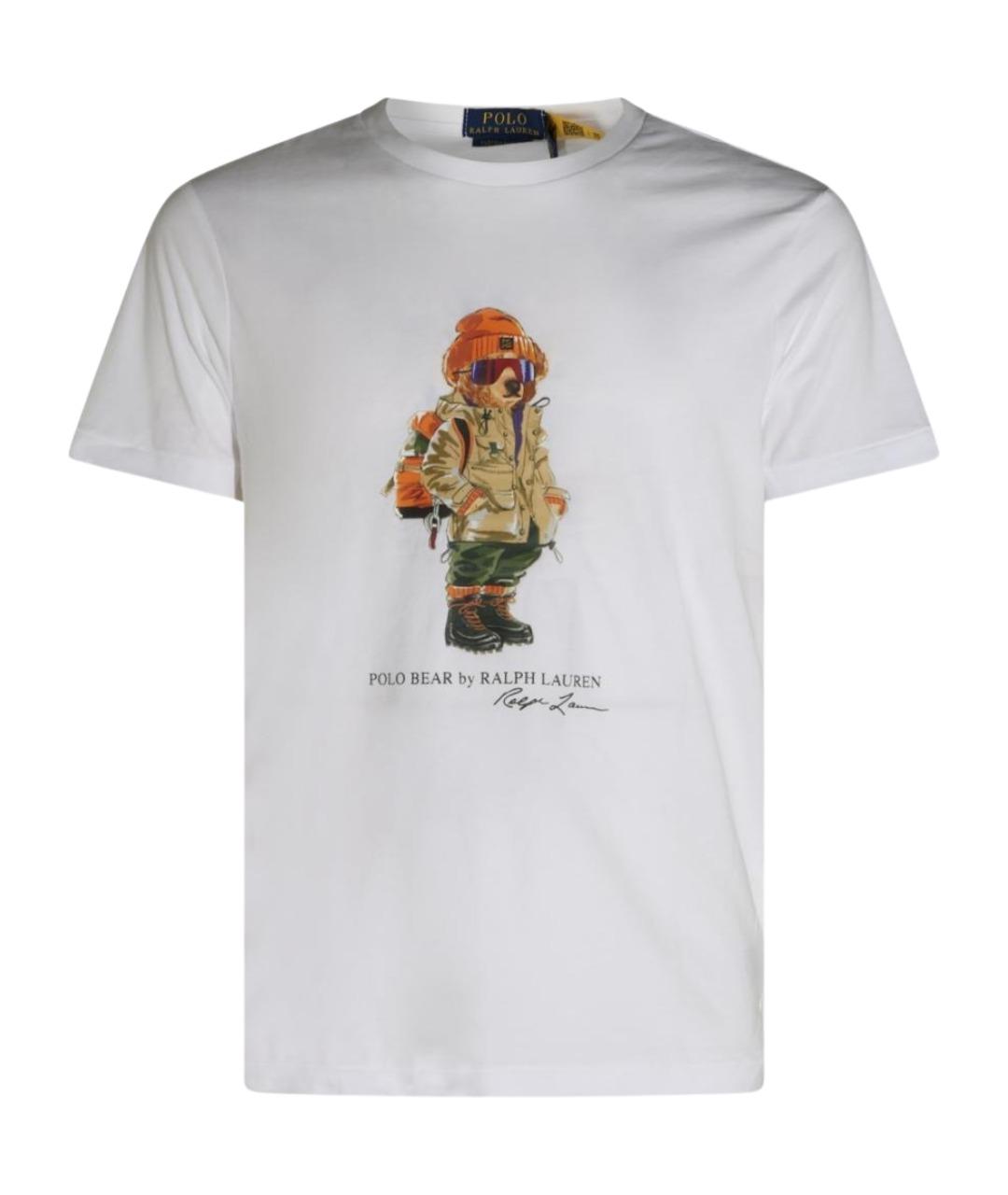 POLO RALPH LAUREN Белая хлопковая футболка, фото 1