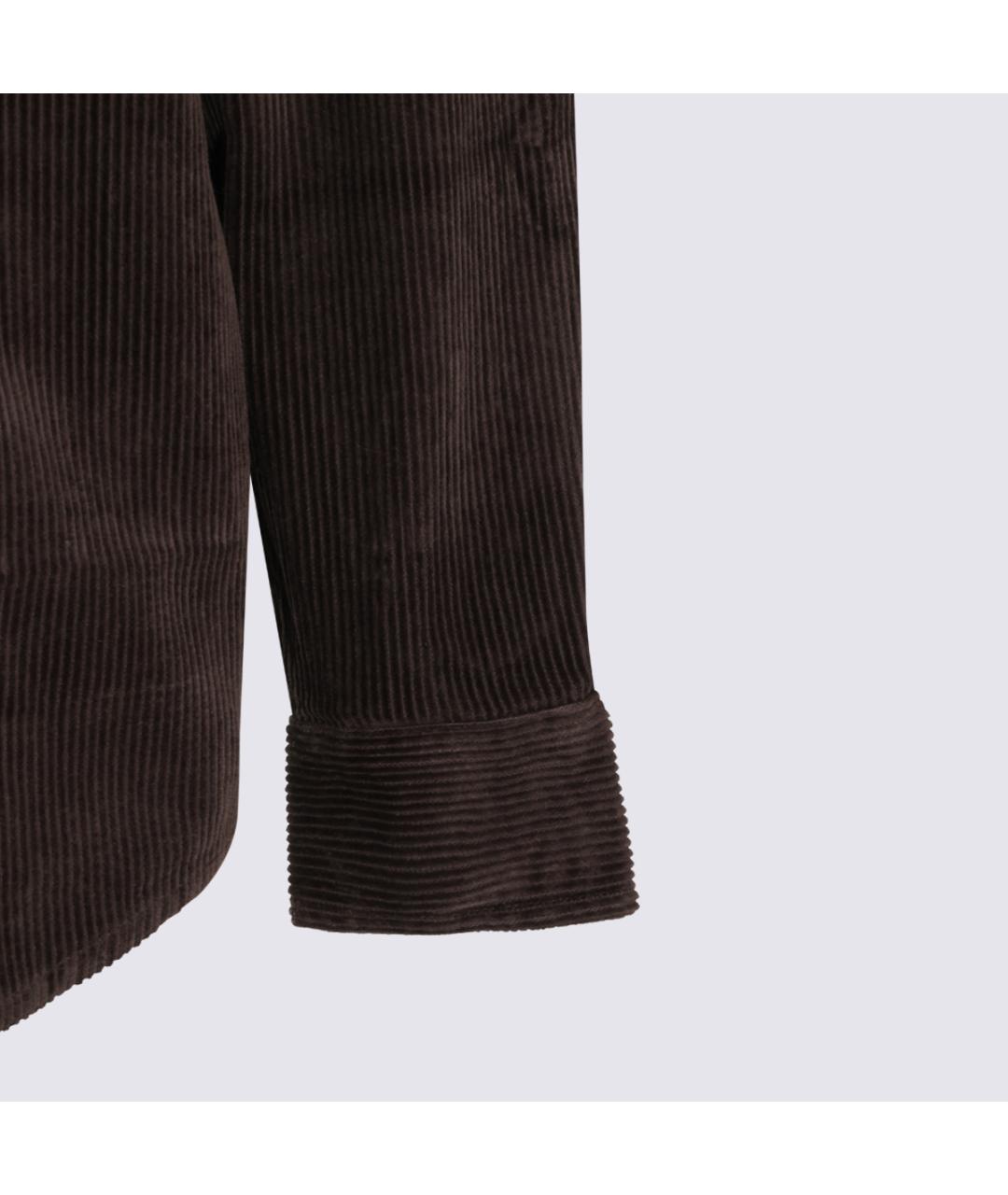 CARHARTT WIP Коричневая хлопковая кэжуал рубашка, фото 4