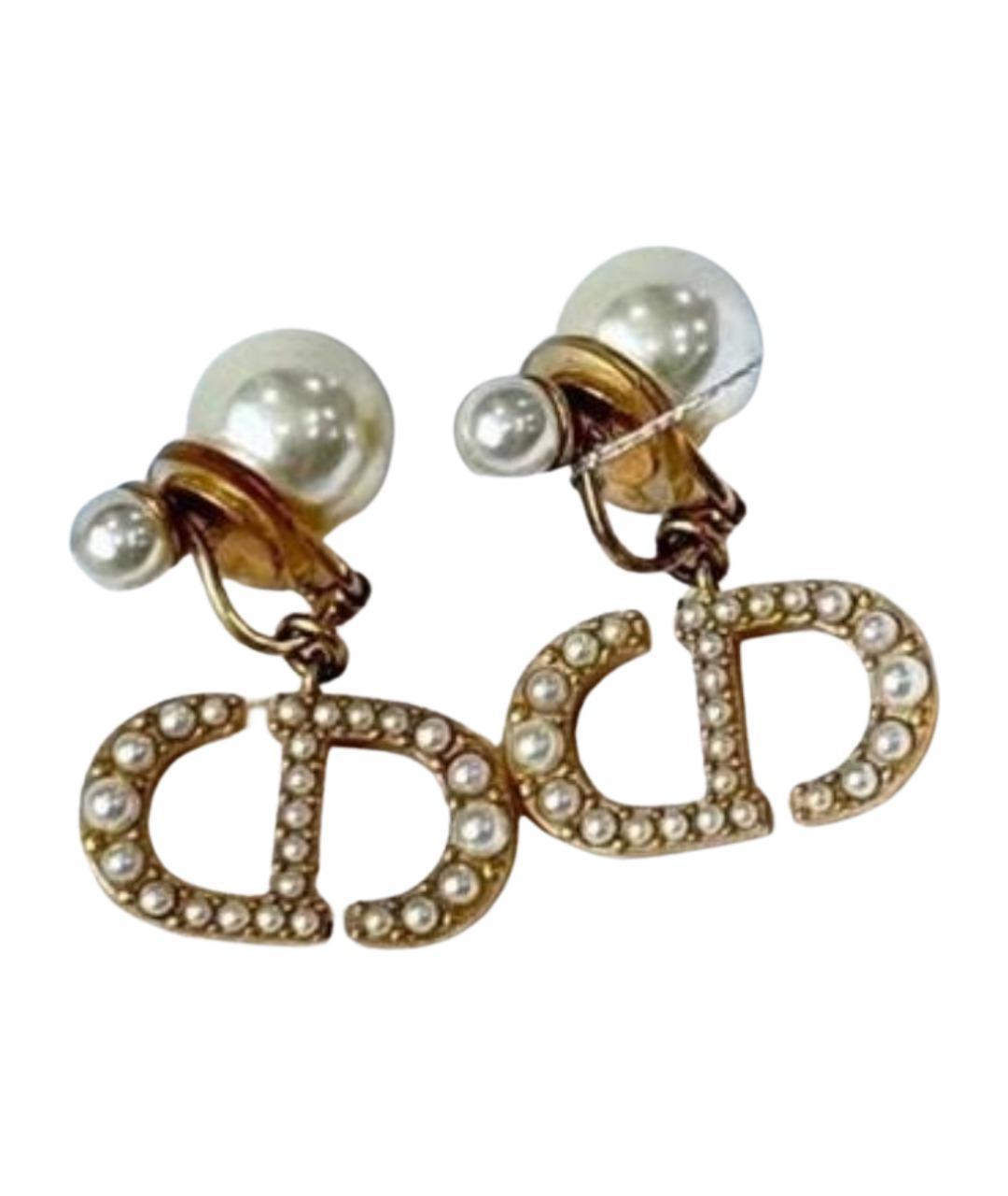 CHRISTIAN DIOR Золотые серьги, фото 1