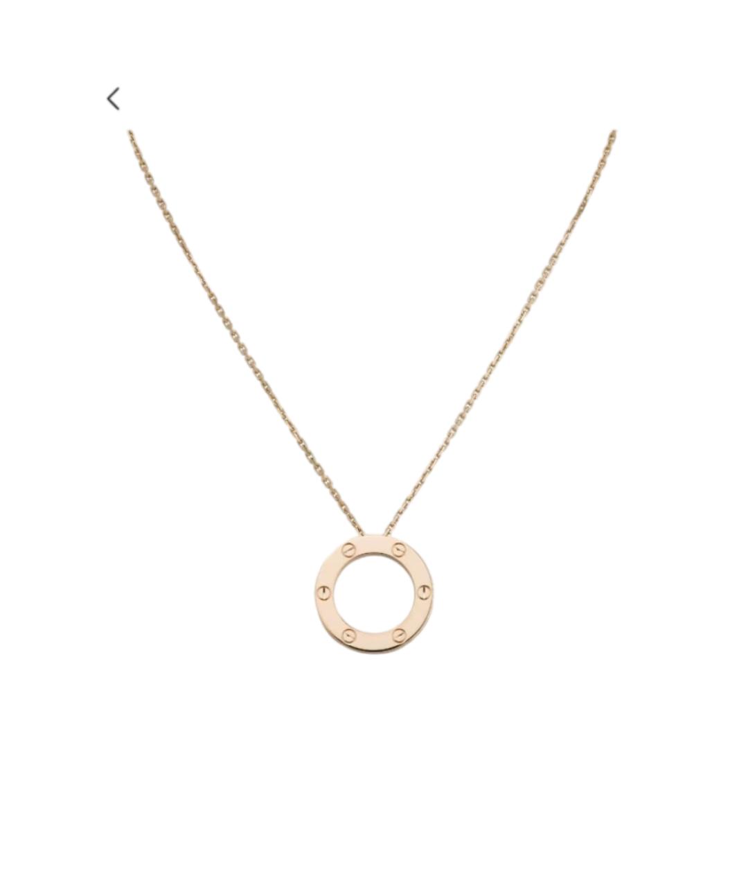 CARTIER Золотое колье из розового золота, фото 5