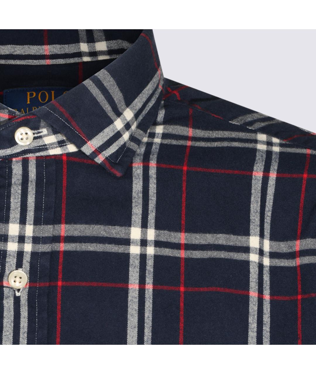 POLO RALPH LAUREN Синяя хлопковая кэжуал рубашка, фото 3