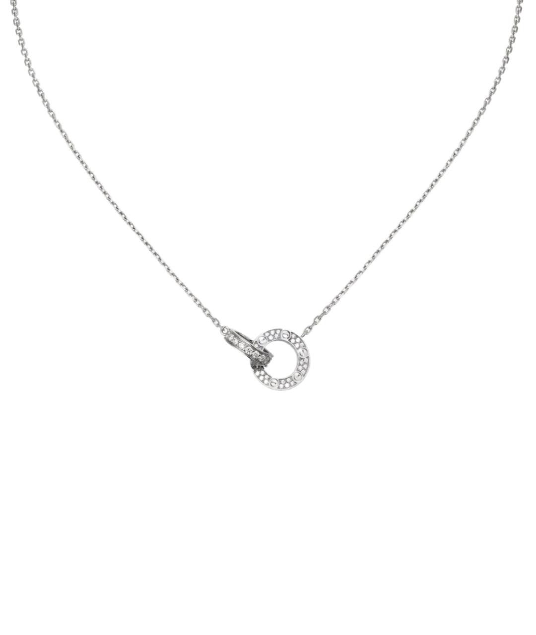 CARTIER Серебряное колье из белого золота, фото 6