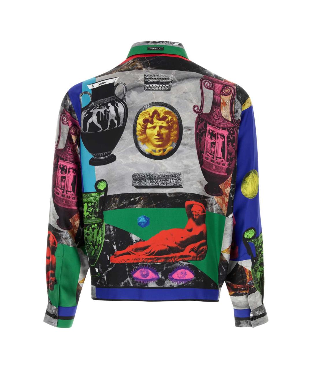 VERSACE Мульти шелковая кэжуал рубашка, фото 2