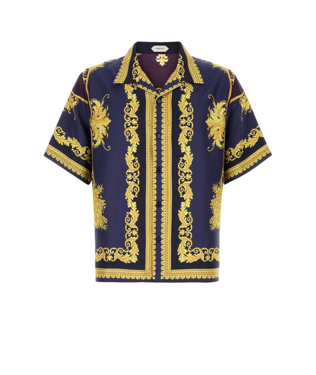 VERSACE Мульти шелковая кэжуал рубашка, фото 1