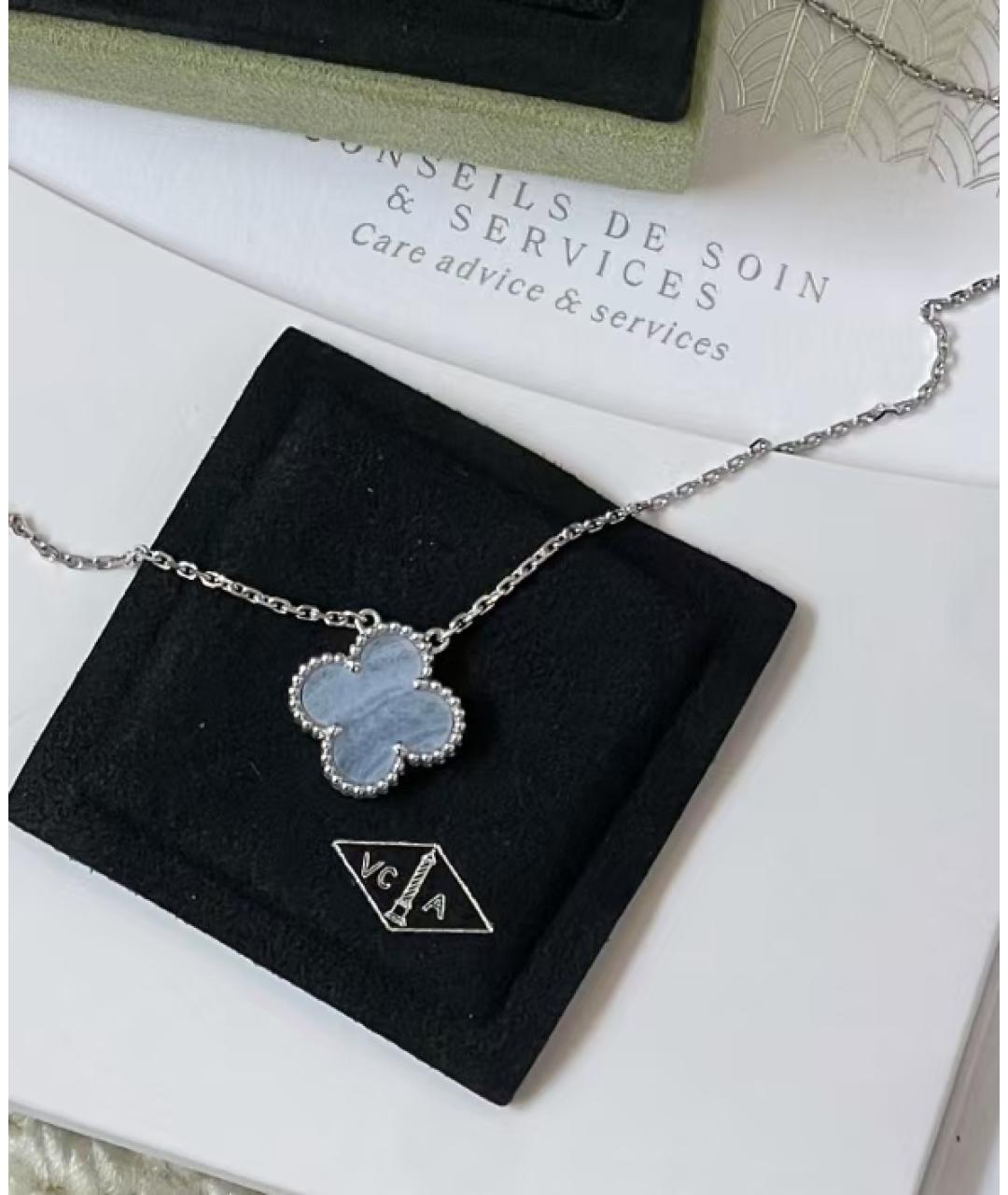 VAN CLEEF & ARPELS Серебряное колье из белого золота, фото 3