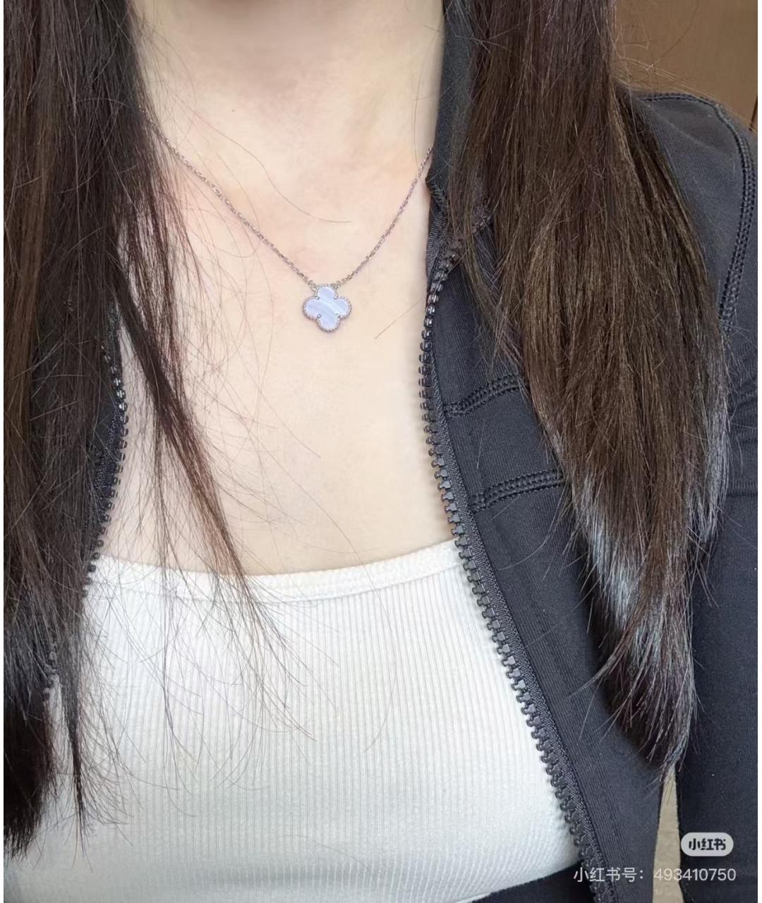 VAN CLEEF & ARPELS Серебряное колье из белого золота, фото 4