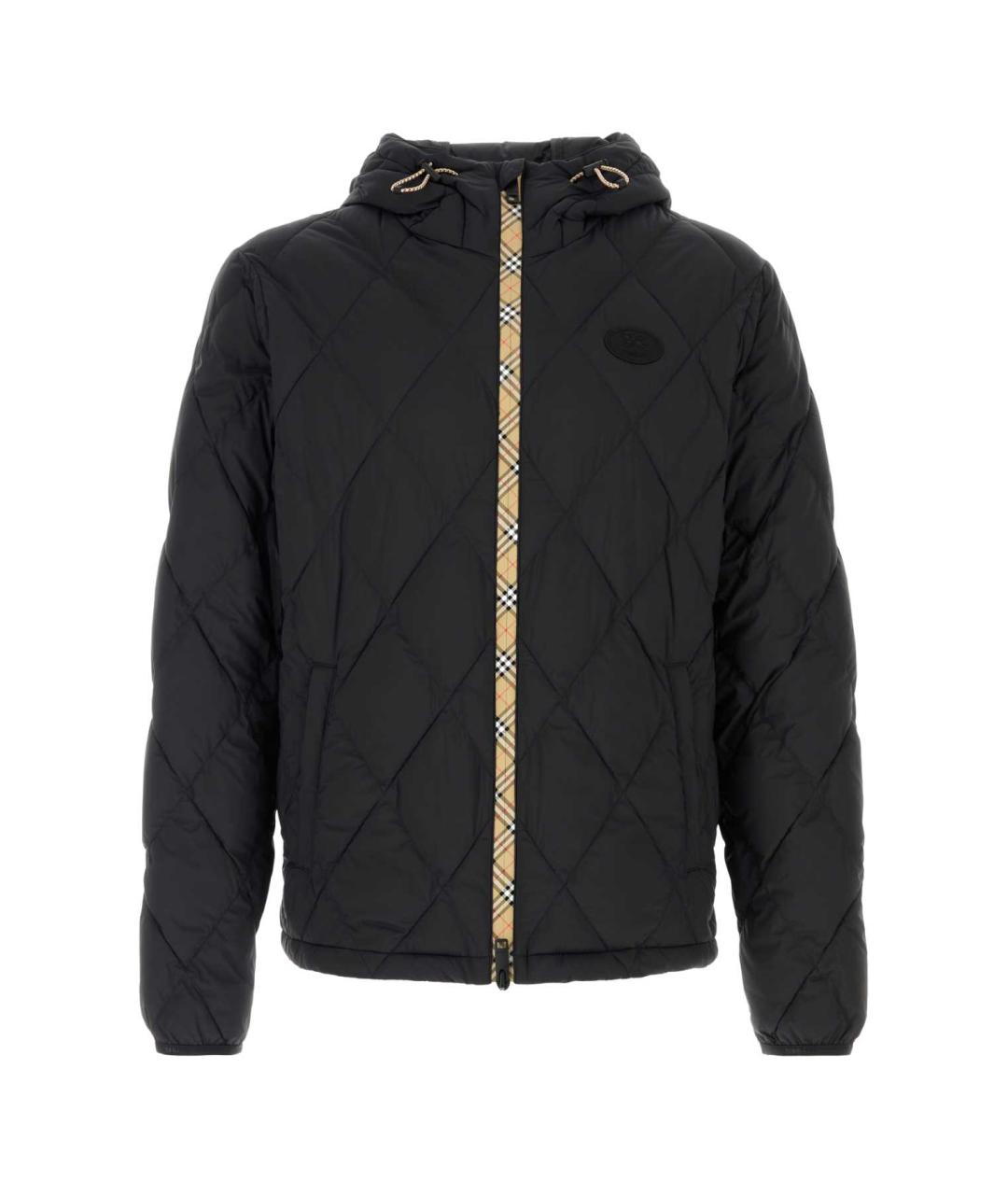 BURBERRY Черный нейлоновый пуховик, фото 3