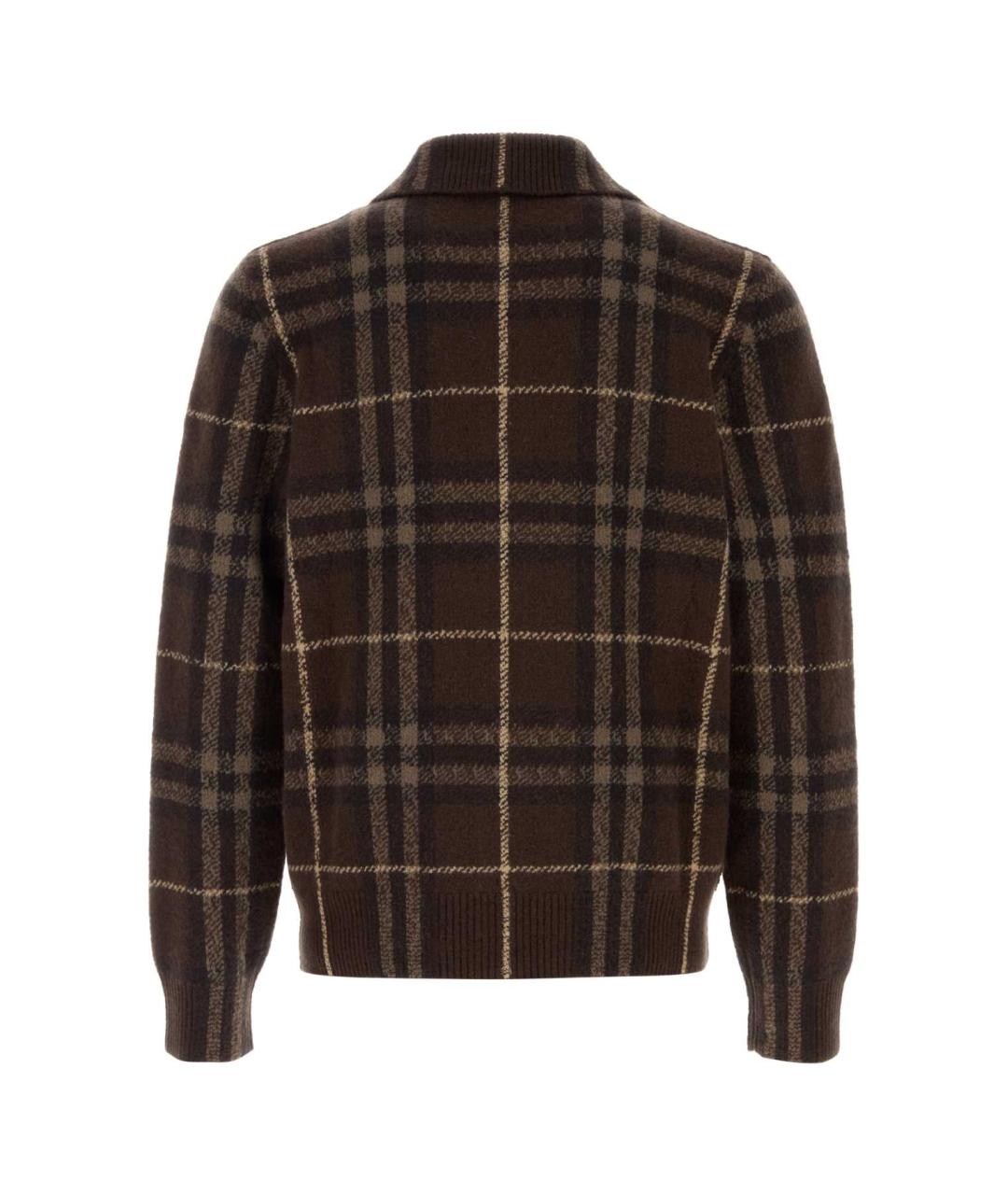 BURBERRY Коричневый шерстяной кардиган, фото 2
