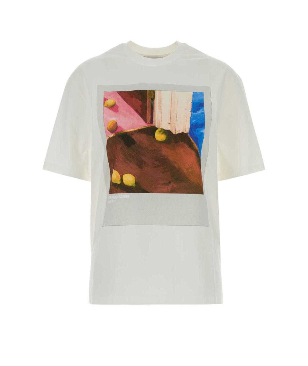 JIL SANDER Белая хлопковая футболка, фото 1