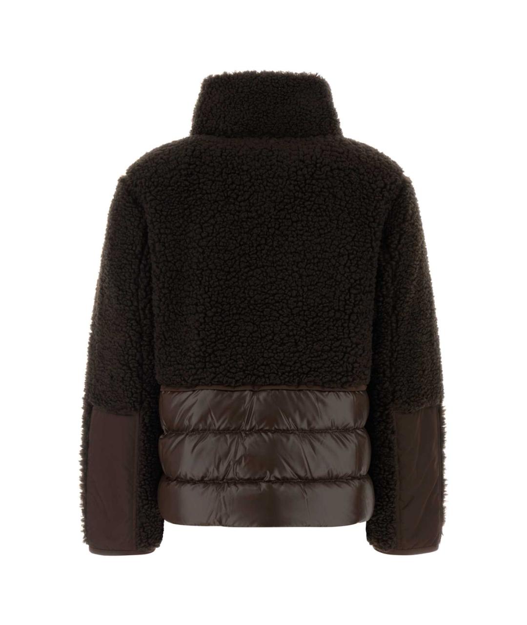 MONCLER Коричневая полиэстеровая куртка, фото 2