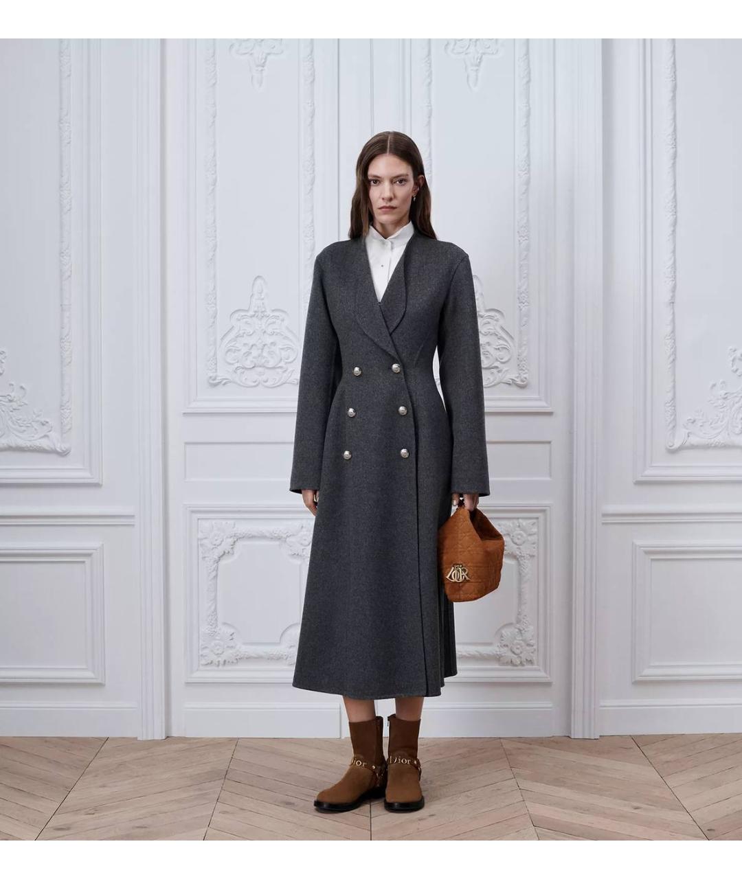 CHRISTIAN DIOR Коричневая замшевая сумка через плечо, фото 5