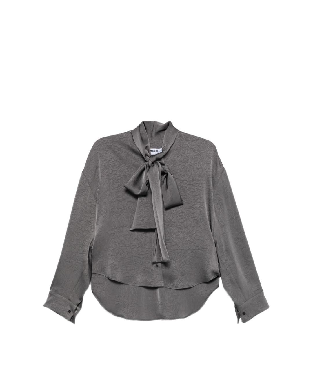 MSGM Серая полиэстеровая блузы, фото 1