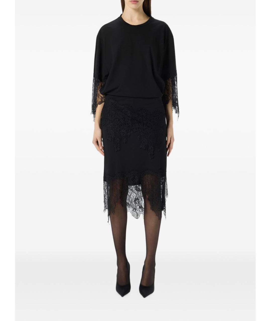BLUMARINE Черное вискозное платье, фото 5