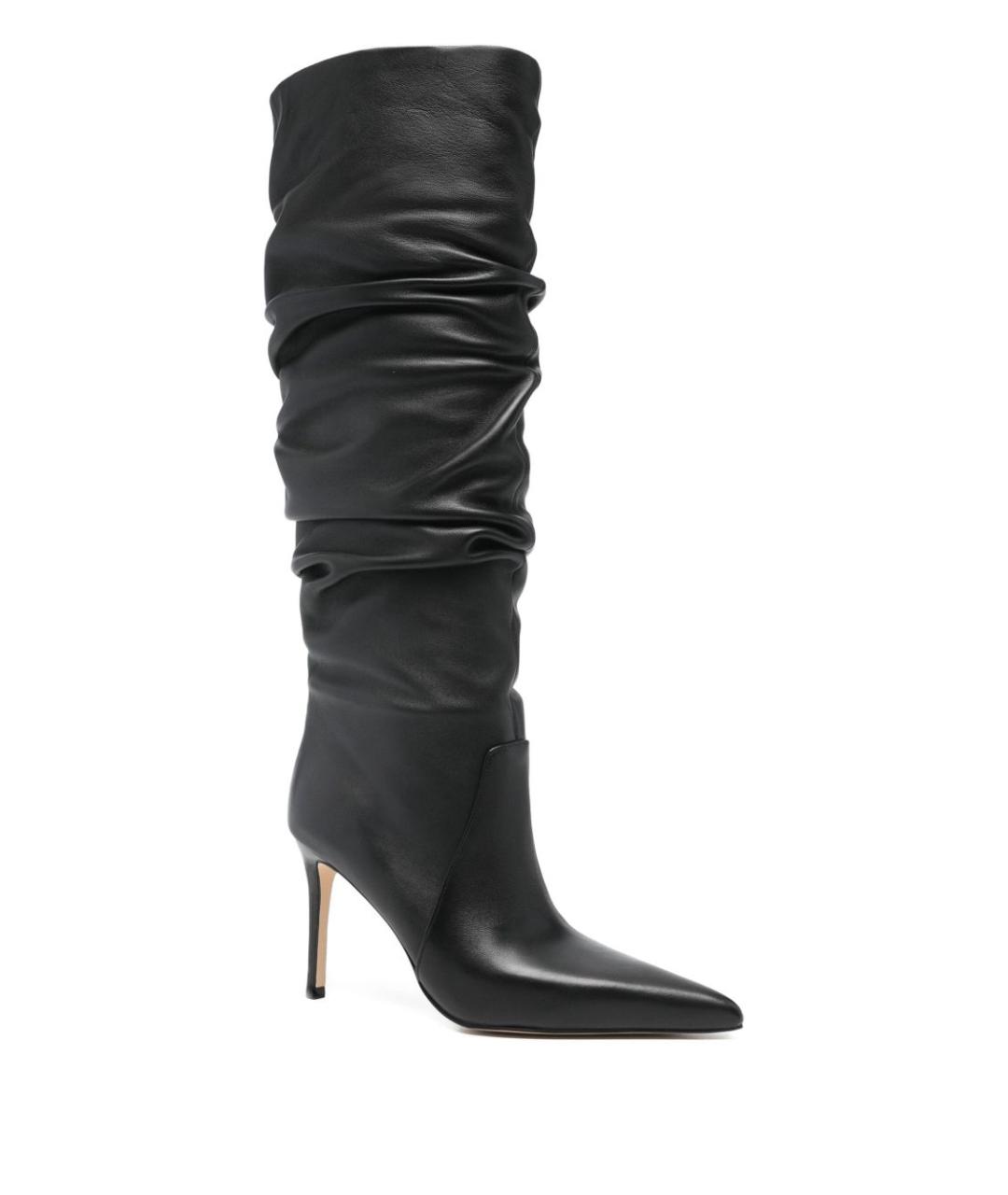 MICHAEL KORS Черные кожаные сапоги, фото 3