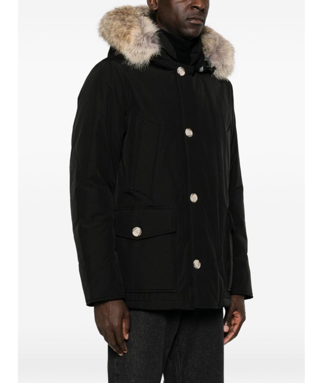 WOOLRICH Черная хлопковая куртка, фото 3