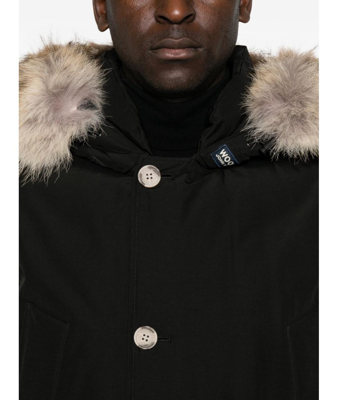 WOOLRICH Черная хлопковая куртка, фото 5