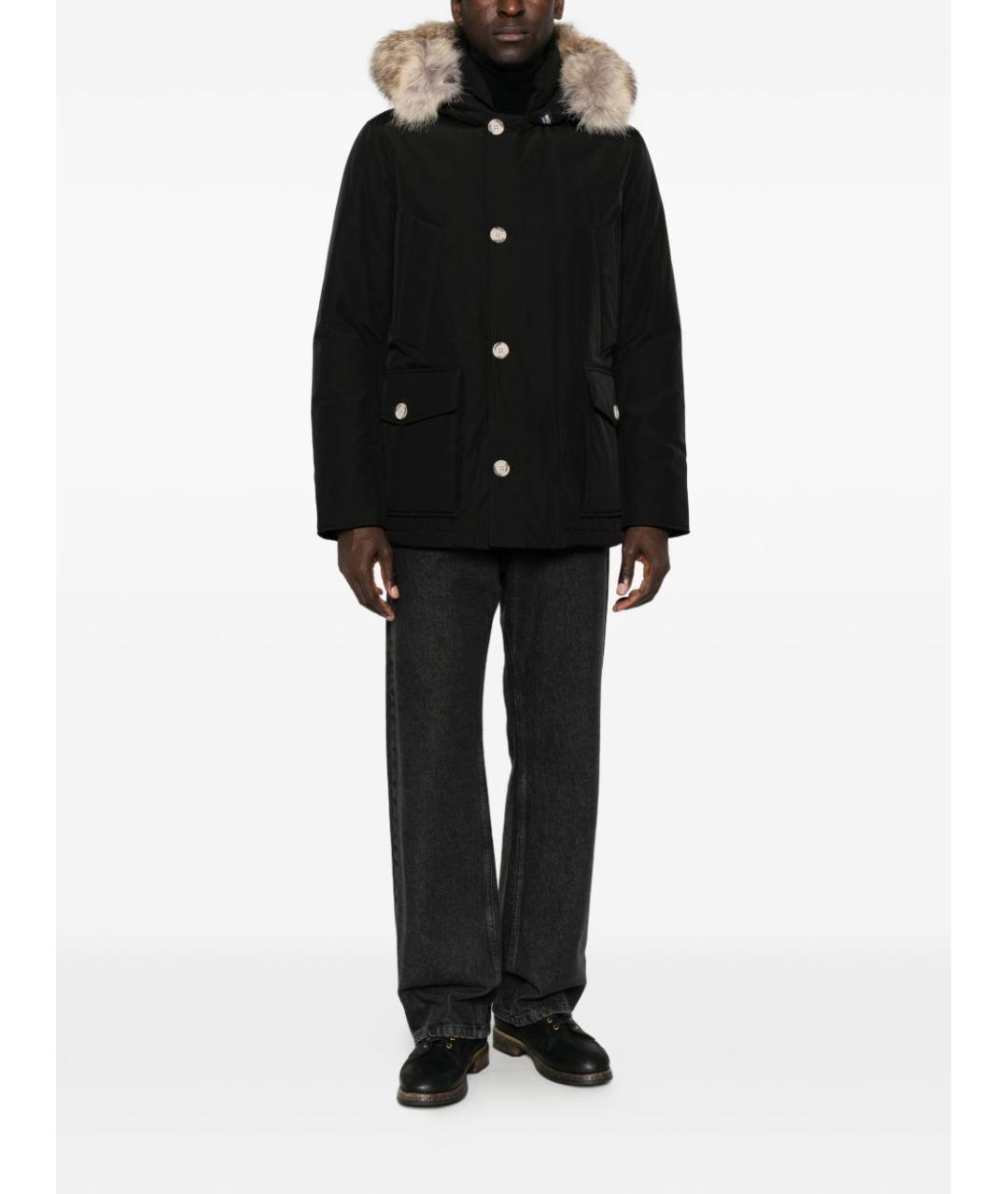 WOOLRICH Черная хлопковая куртка, фото 4