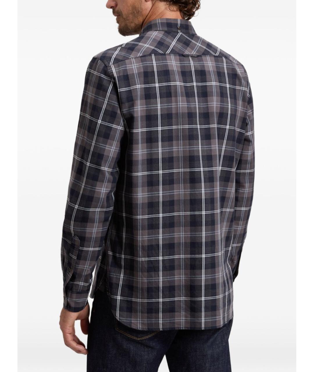 WOOLRICH Синяя хлопковая кэжуал рубашка, фото 5