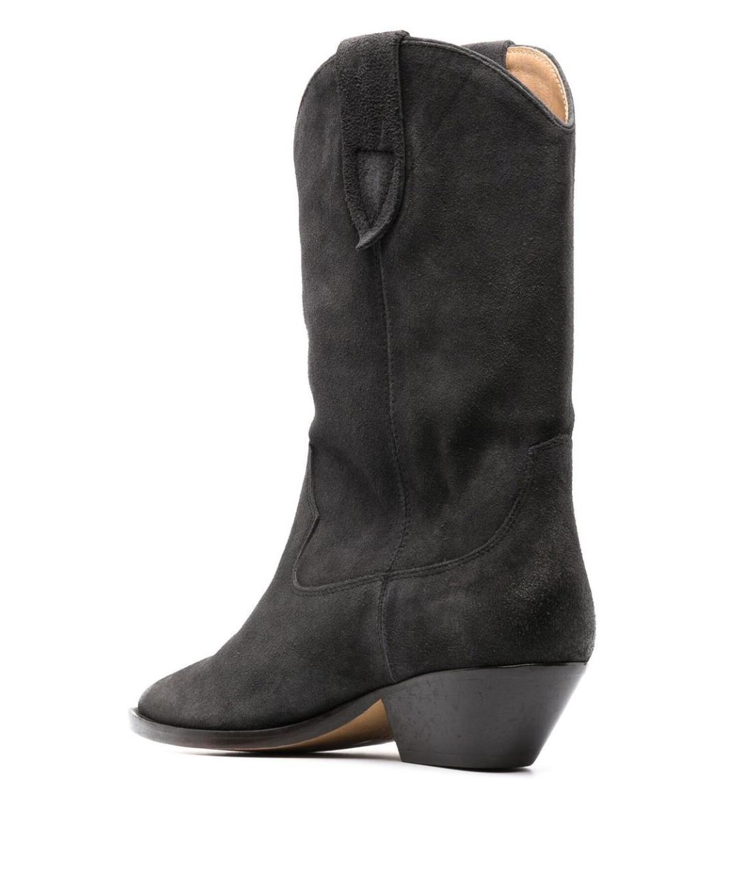 ISABEL MARANT Черные кожаные сапоги, фото 3