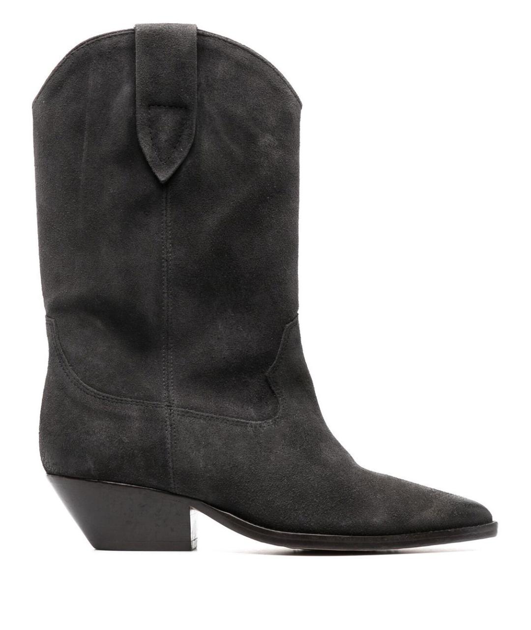 ISABEL MARANT Черные кожаные сапоги, фото 1