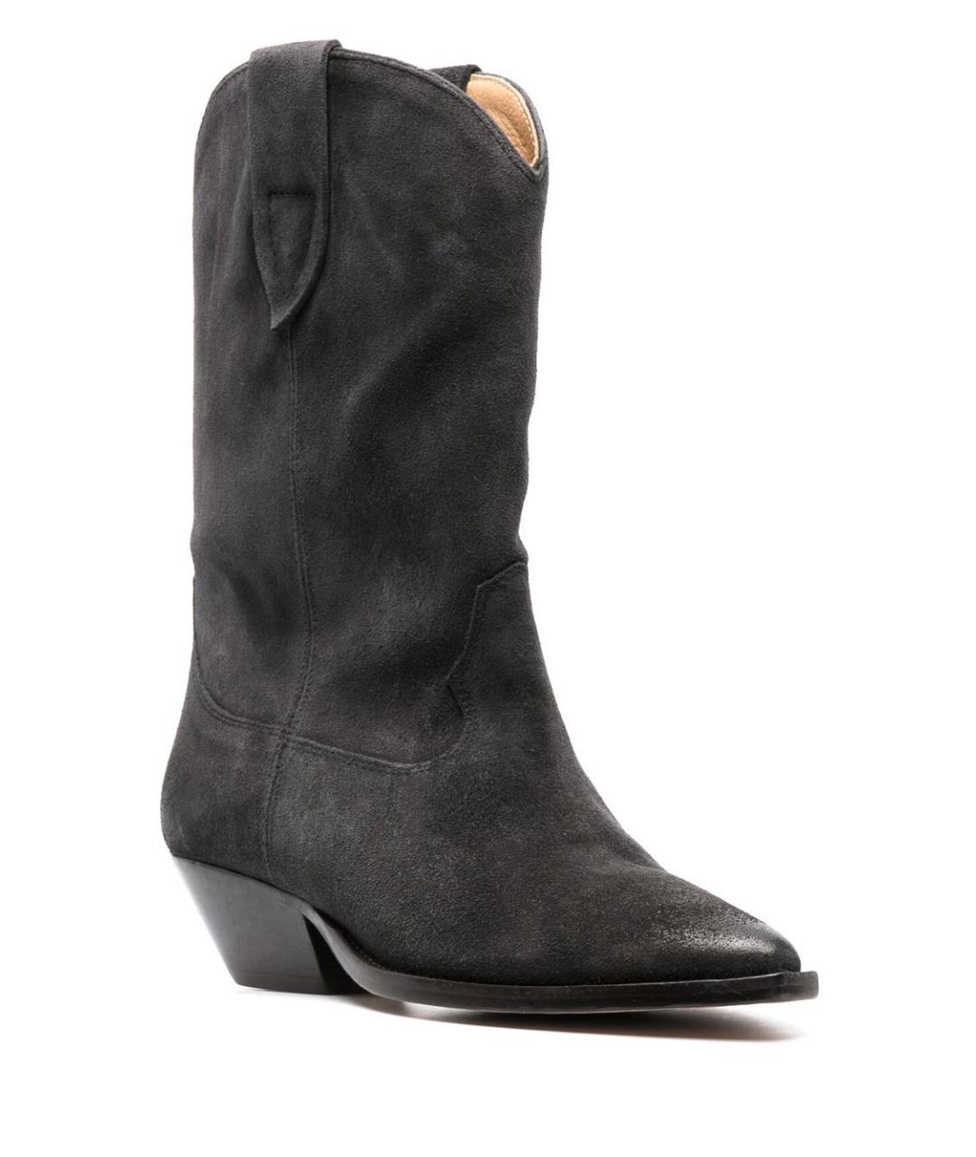 ISABEL MARANT Черные кожаные сапоги, фото 2