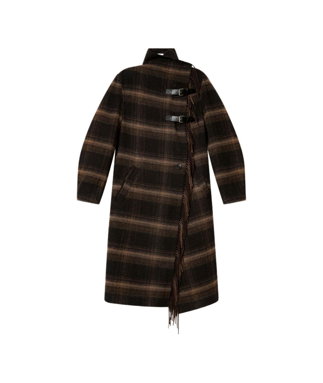 ISABEL MARANT ETOILE Черное шерстяное пальто, фото 1