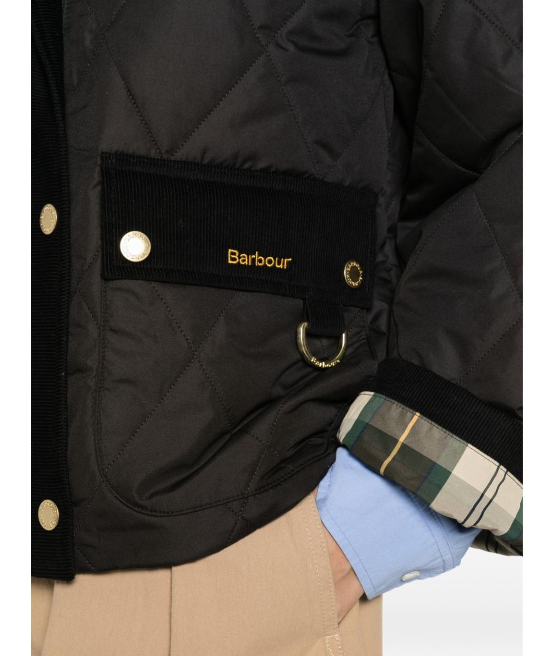 BARBOUR Черная полиэстеровая куртка, фото 5