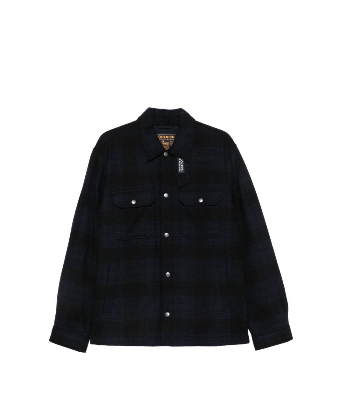 WOOLRICH Синяя шерстяная куртка, фото 1