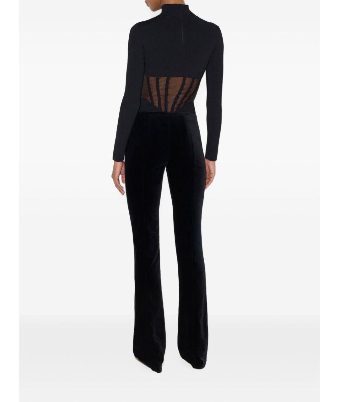 ELISABETTA FRANCHI Черное вискозное боди, фото 2