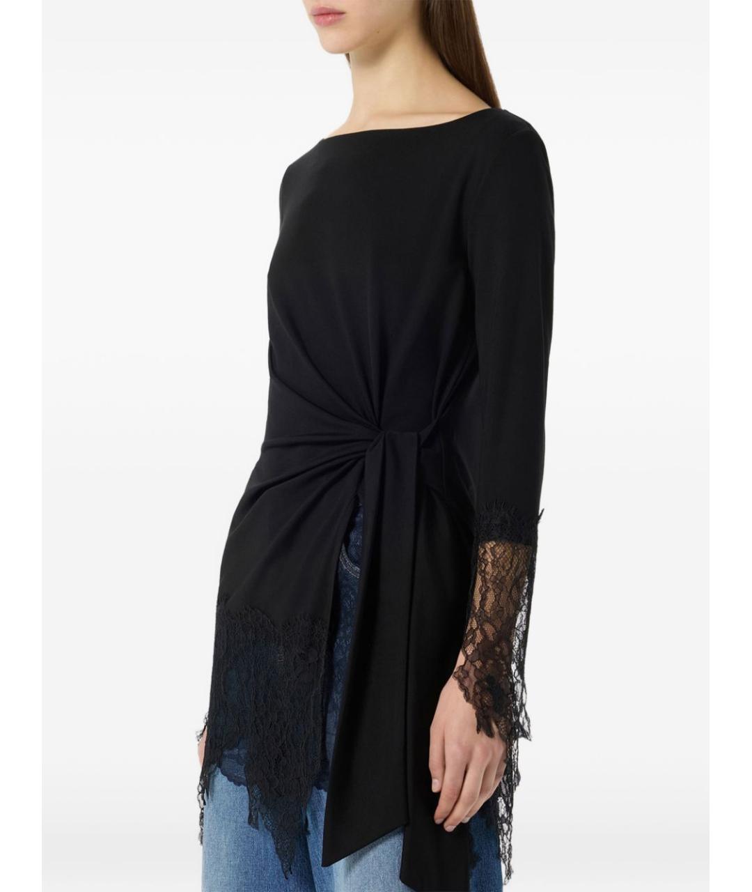 BLUMARINE Черная вискозная блузы, фото 4