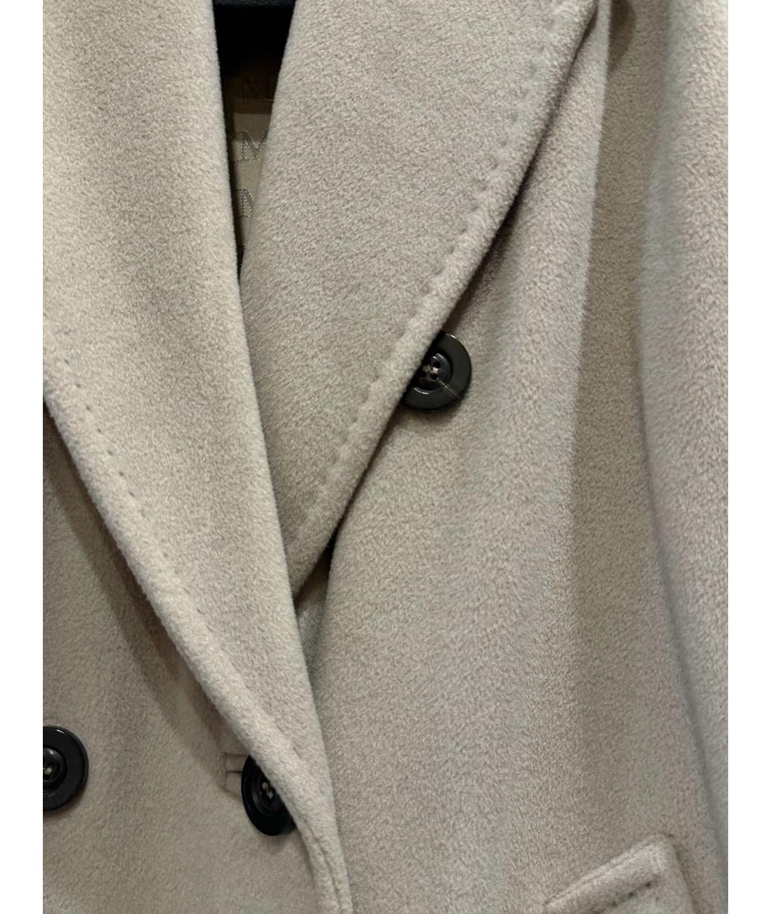 MAX MARA Бежевое шерстяное пальто, фото 3