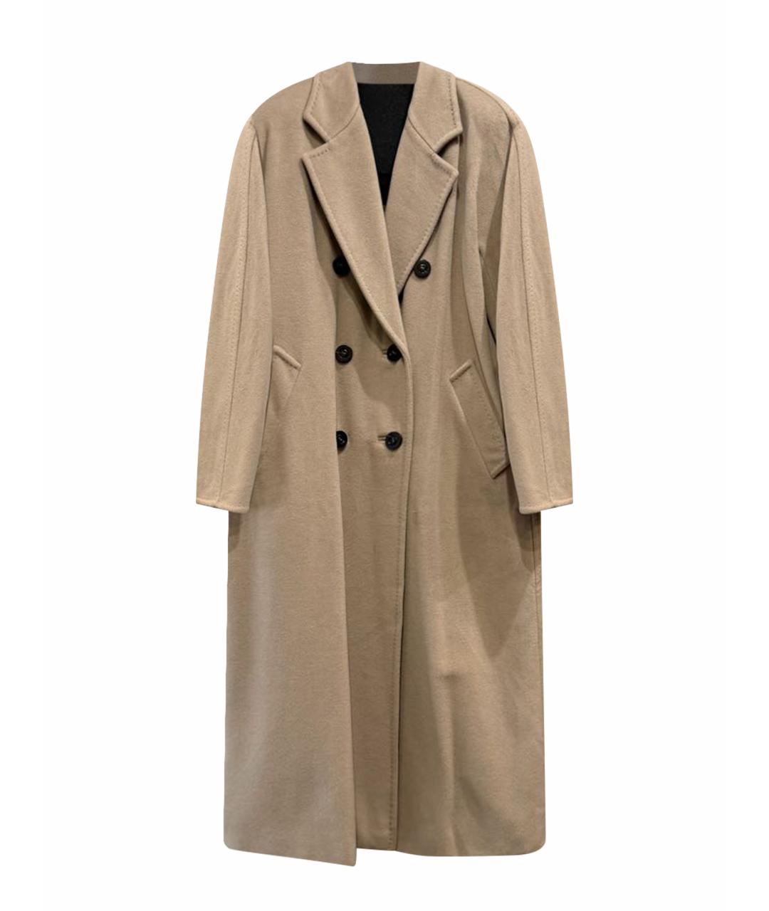 MAX MARA Бежевое шерстяное пальто, фото 1