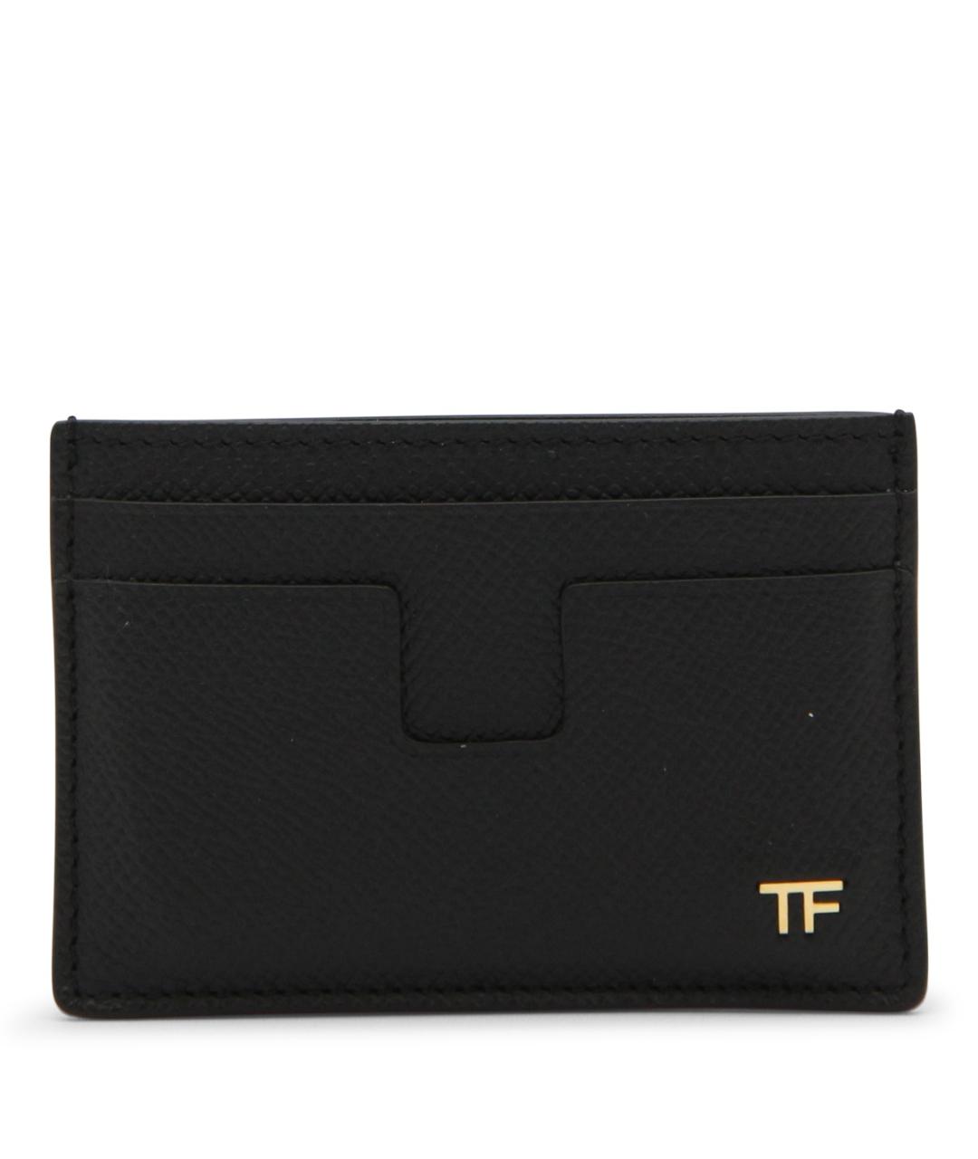 TOM FORD Черный кожаный кардхолдер, фото 1